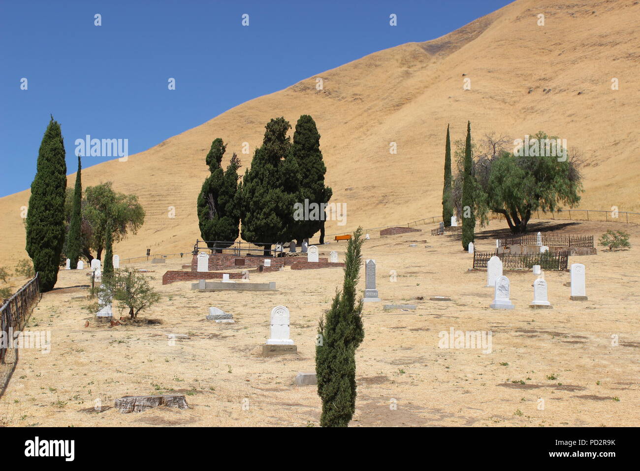 La Rose Hill Cemetery, Black Diamond Mine regionali di preservare, Antiochia, California Foto Stock