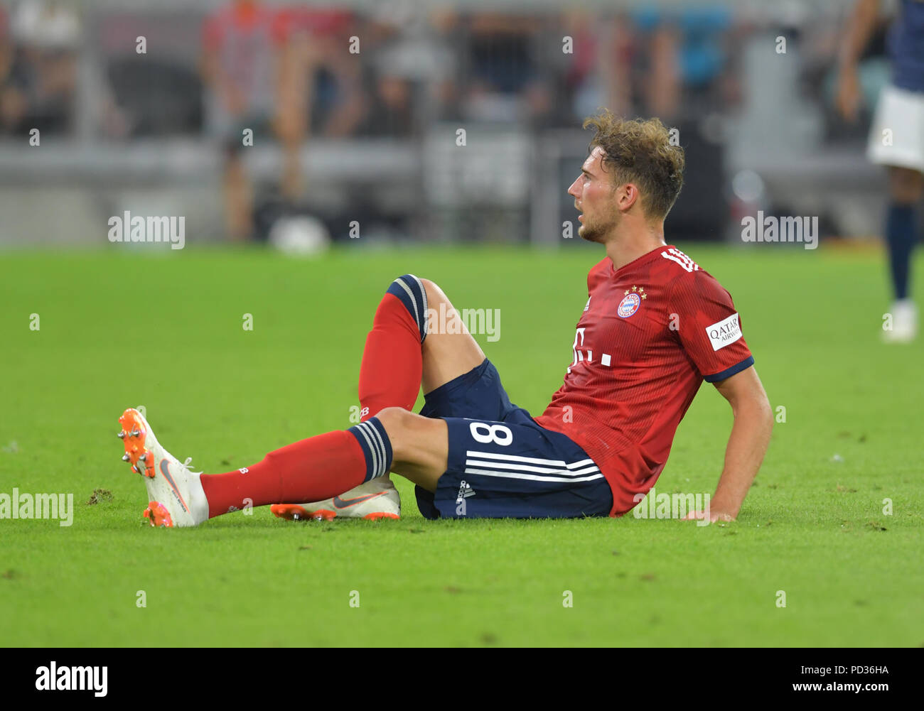 Monaco di Baviera, Germania. 05 Ago, 2018. Calcio: Test match, FC Bayern Monaco vs manchester united di Allianz Arena. Javi Martínez del FC Bayern Monaco di Baviera. Credito: Pietro Kneffel/dpa/Alamy Live News Foto Stock