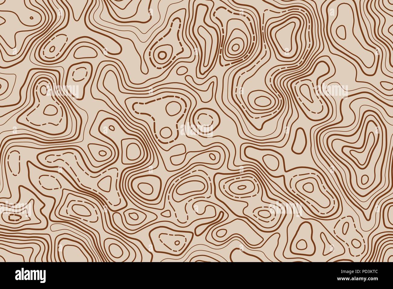 Modello senza soluzione di continuità la mappa topografica sfondo. Illustrazione Vettoriale. Dettaglio mappa topografica. Linea sottile design. Illustrazione Vettoriale