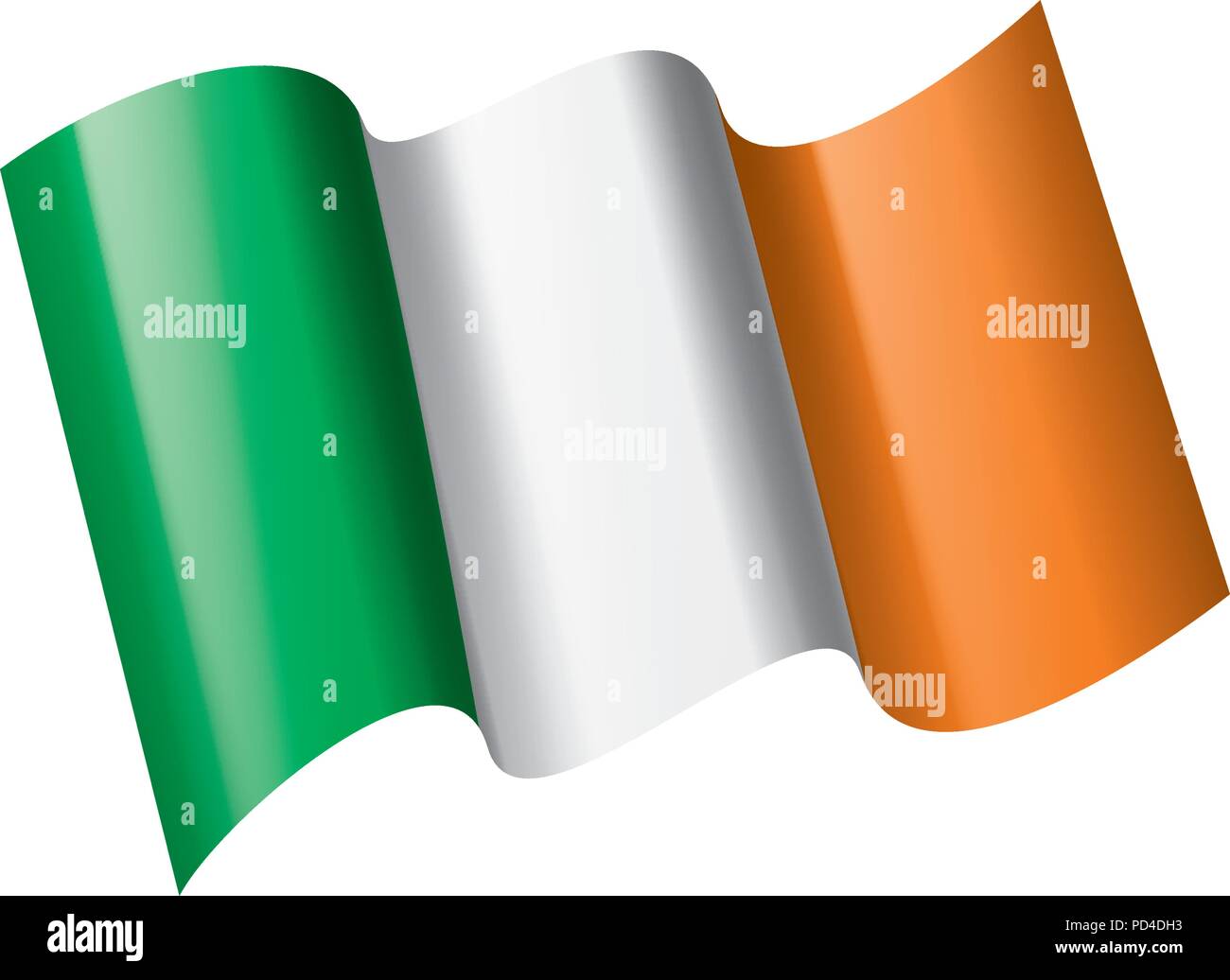 Irlanda bandiera, illustrazione vettoriale Illustrazione Vettoriale