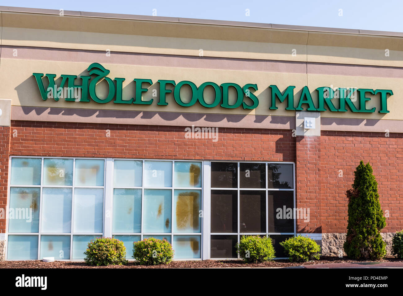 Mishawaka - Circa Agosto 2018: Whole Foods Market. Amazon sta espandendo Whole Foods consegna in diversi stati degli STATI UNITI IX Foto Stock