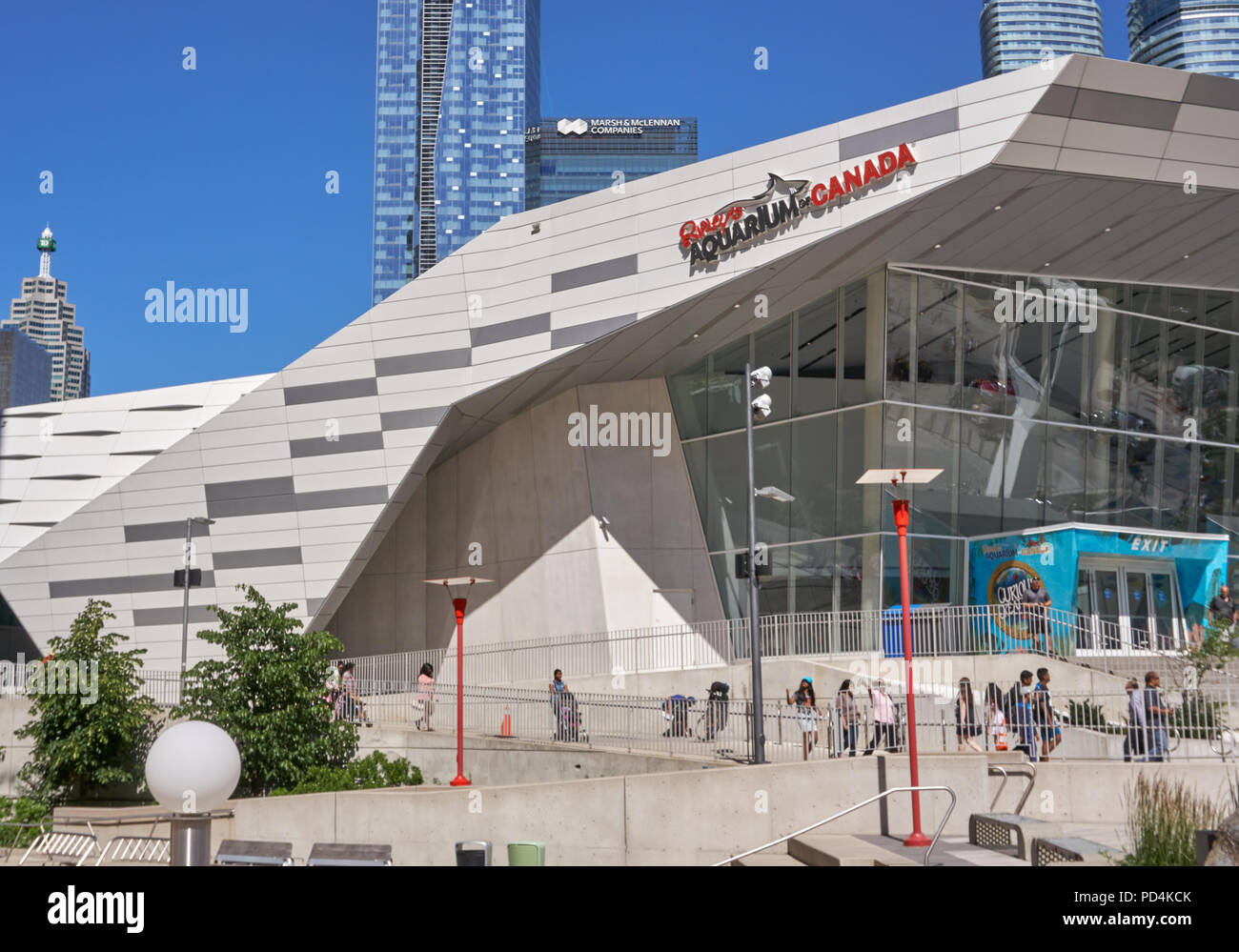 TORONTO, Canada - 15 luglio 2018: Vista di Toronto Acquario. Ripley's acquario del Canada è un acquario pubblico a Toronto, Ontario, Canada. Foto Stock