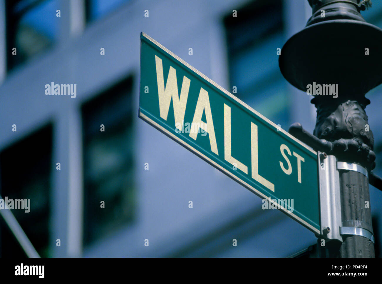 1988 parete storica strada segno il Distretto Finanziario di Manhattan A NEW YORK CITY USA Foto Stock