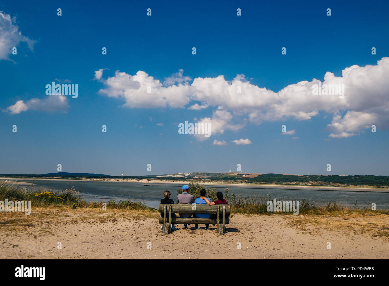 Spiaggia di Le Touquet Paris-Plage in Francia Foto Stock
