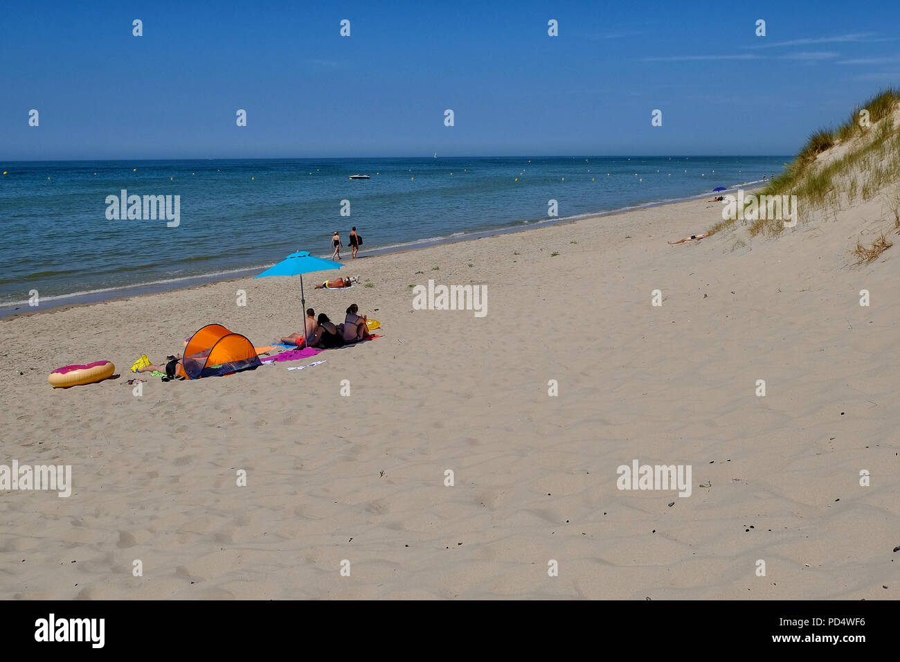 Spiaggia di Le Touquet Paris-Plage in Francia Foto Stock