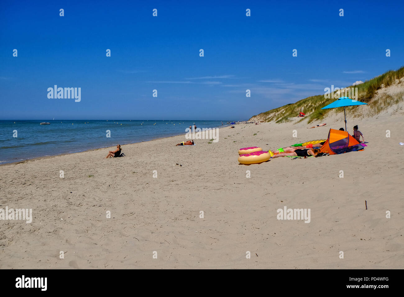 Spiaggia di Le Touquet Paris-Plage in Francia Foto Stock
