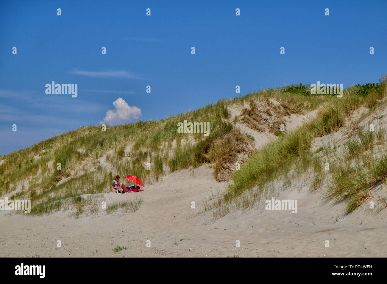Spiaggia di Le Touquet Paris-Plage in Francia Foto Stock