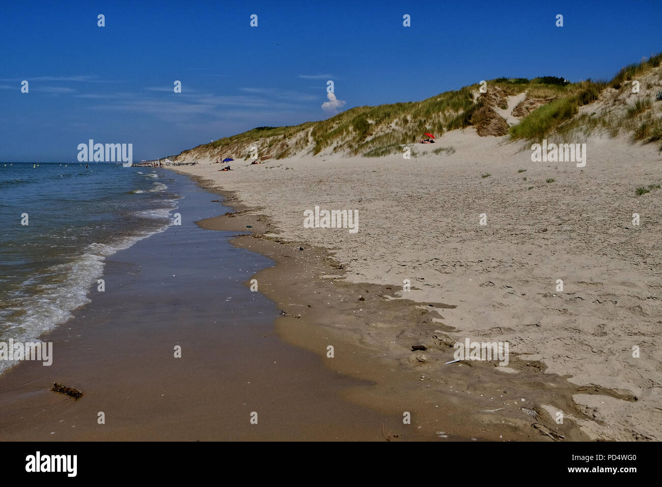 Spiaggia a Le Touquet Paris-Plage in Francia Foto Stock