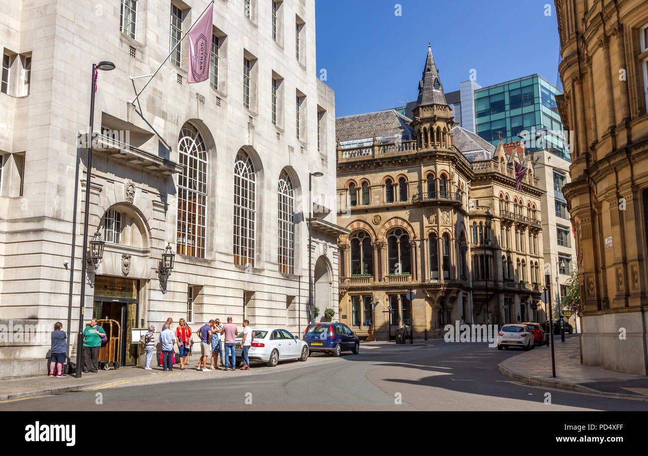 Hotel Gotham su 100 King Street, Manchester Foto Stock