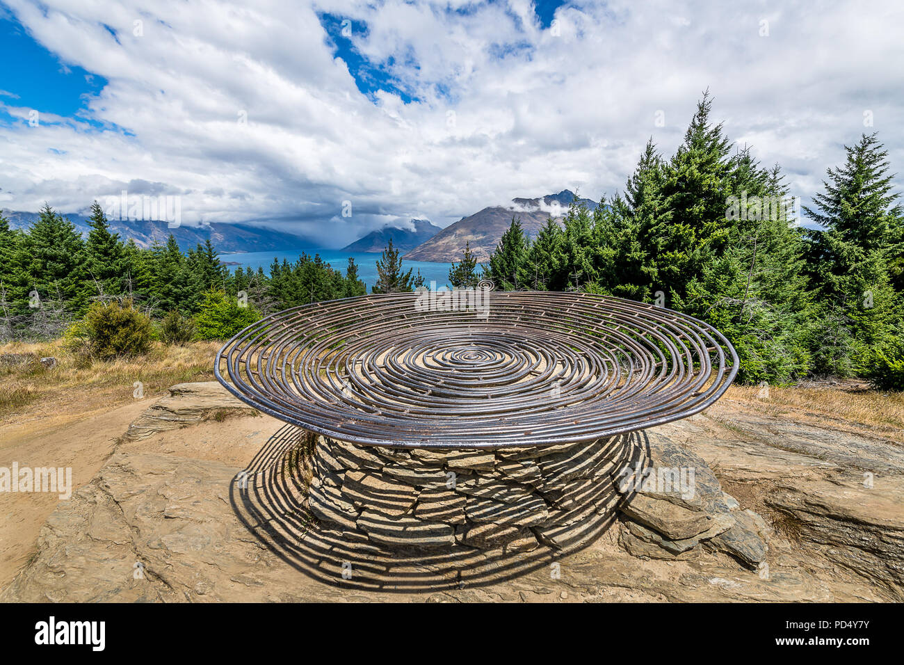 La Collina di Queenstown Trail Foto Stock