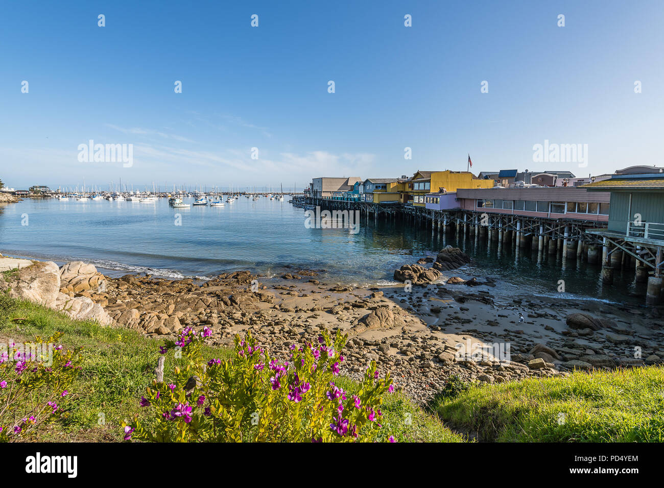 Monterey del vecchio Pontile del Pescatore Foto Stock