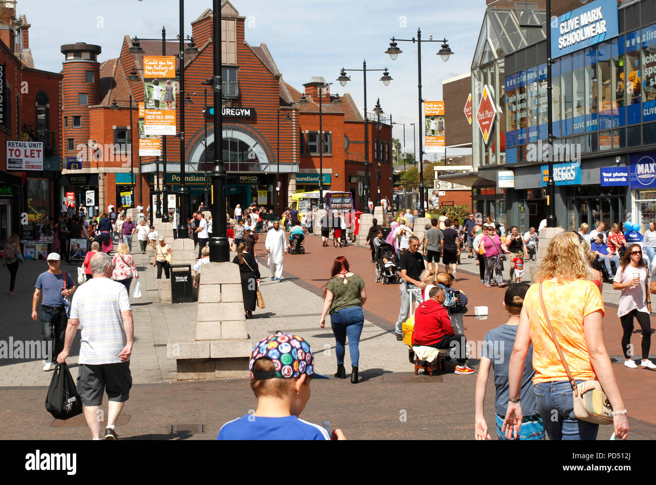 WALSALL Town Center Foto Stock