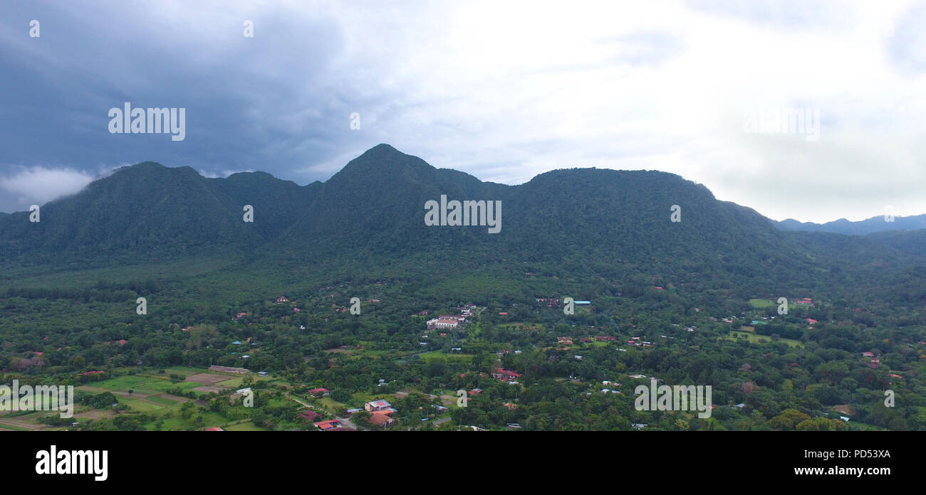 Vista aerea di Anton valley nella centrale zona di montagna di Panama Foto Stock