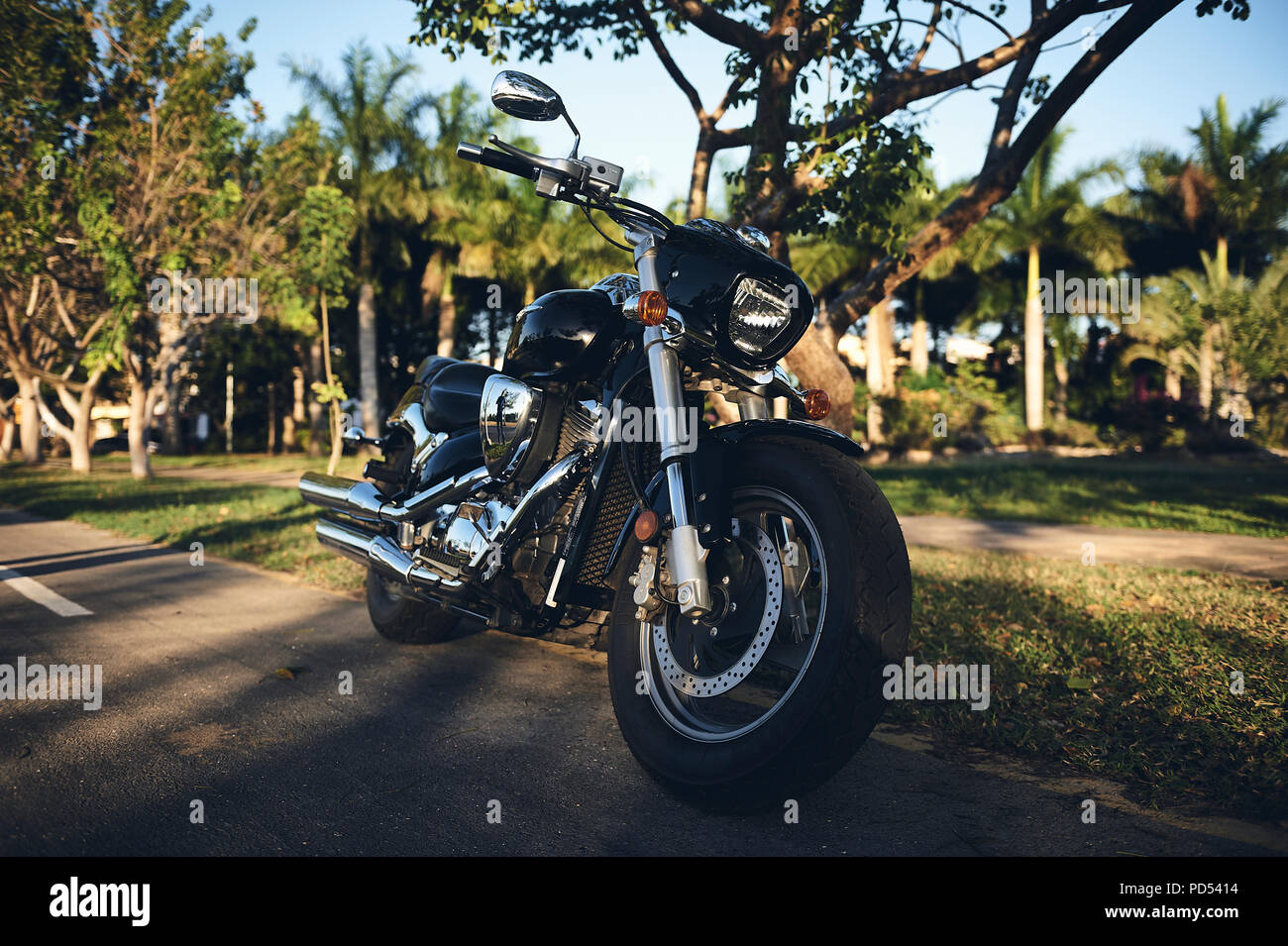 MERIDA, YUC/MESSICO - Feb 12, 2017: Suzuki Boulevard M50 moto 805cc V-Twin motore, per esterno Foto Stock