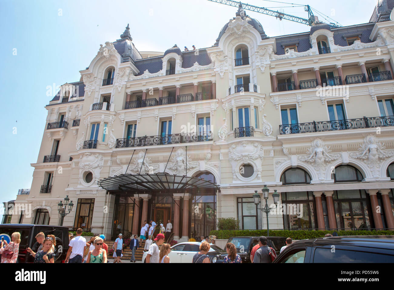 Hôtel de Paris hotel Monte Carlo situato nel Principato di Monaco Foto Stock