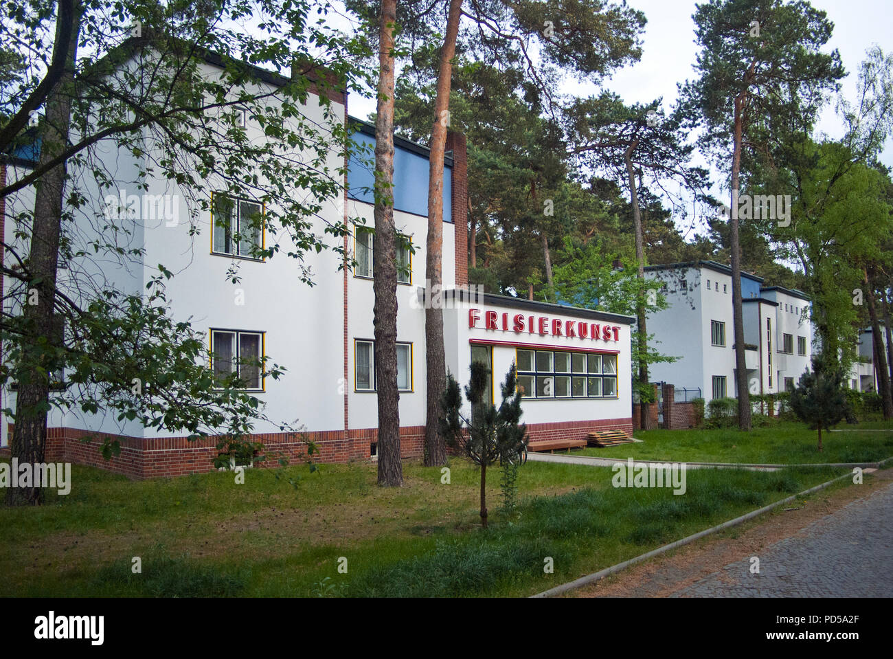 Berlino Dahlem, Argentinische Allee, Riemeisterstr., Onke Toms Hütte, Bruno Taut, Architektur Foto Stock