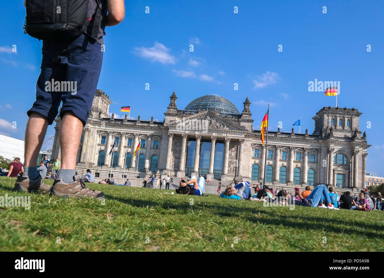 Berlino, il Tiergarten, il Reichstag, il museo Foto Stock