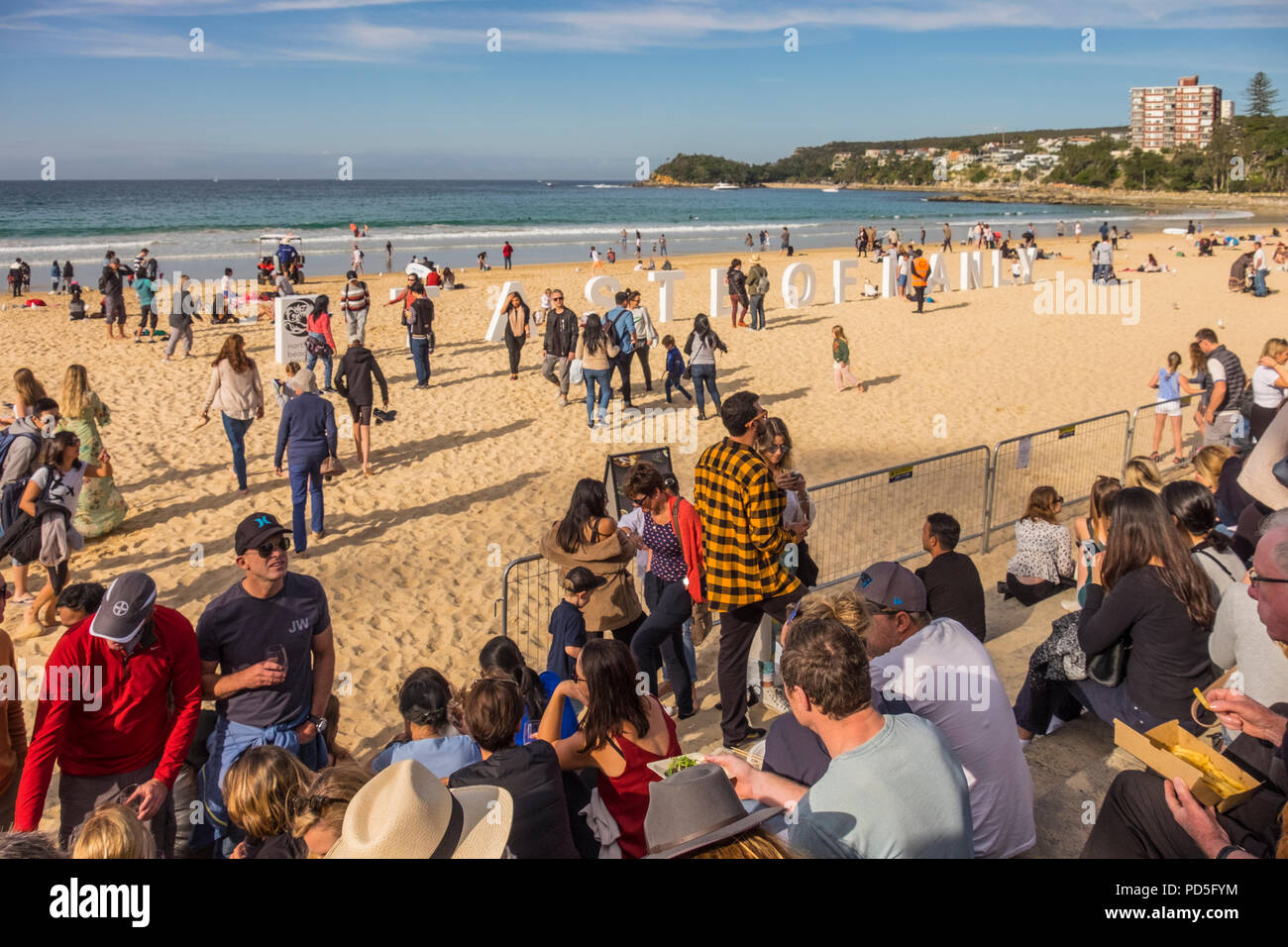 Manly cibo e vino e sostenibilità Festival (gusto di Manly), spiagge settentrionali, Sydney, NSW, Australia Foto Stock