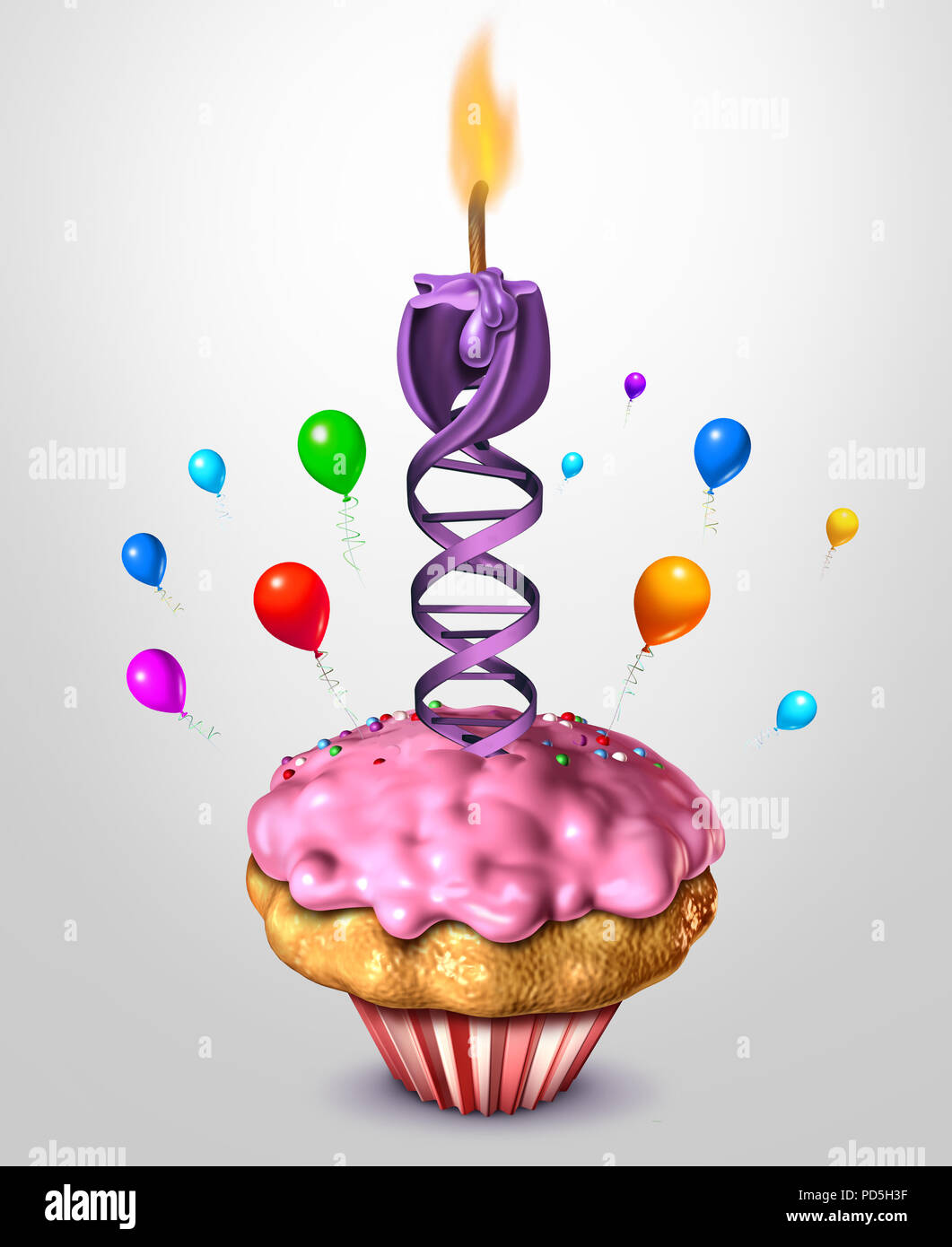 Invecchiamento del DNA scienza e salute concetto di inversione di età o la vita umana longevità concetto di biologia come una rappresentazione in 3D. Foto Stock