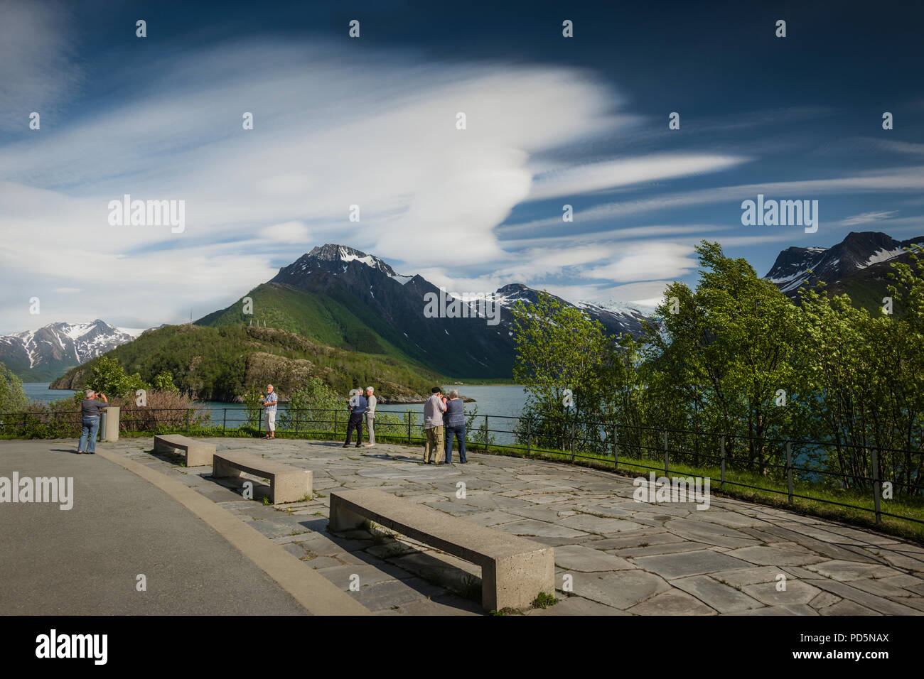 Lay-da al ghiacciaio Svartisen, Norvegia Foto Stock