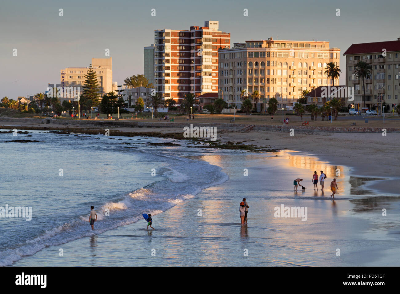 Summerstrand a Port Elizabeth Foto Stock