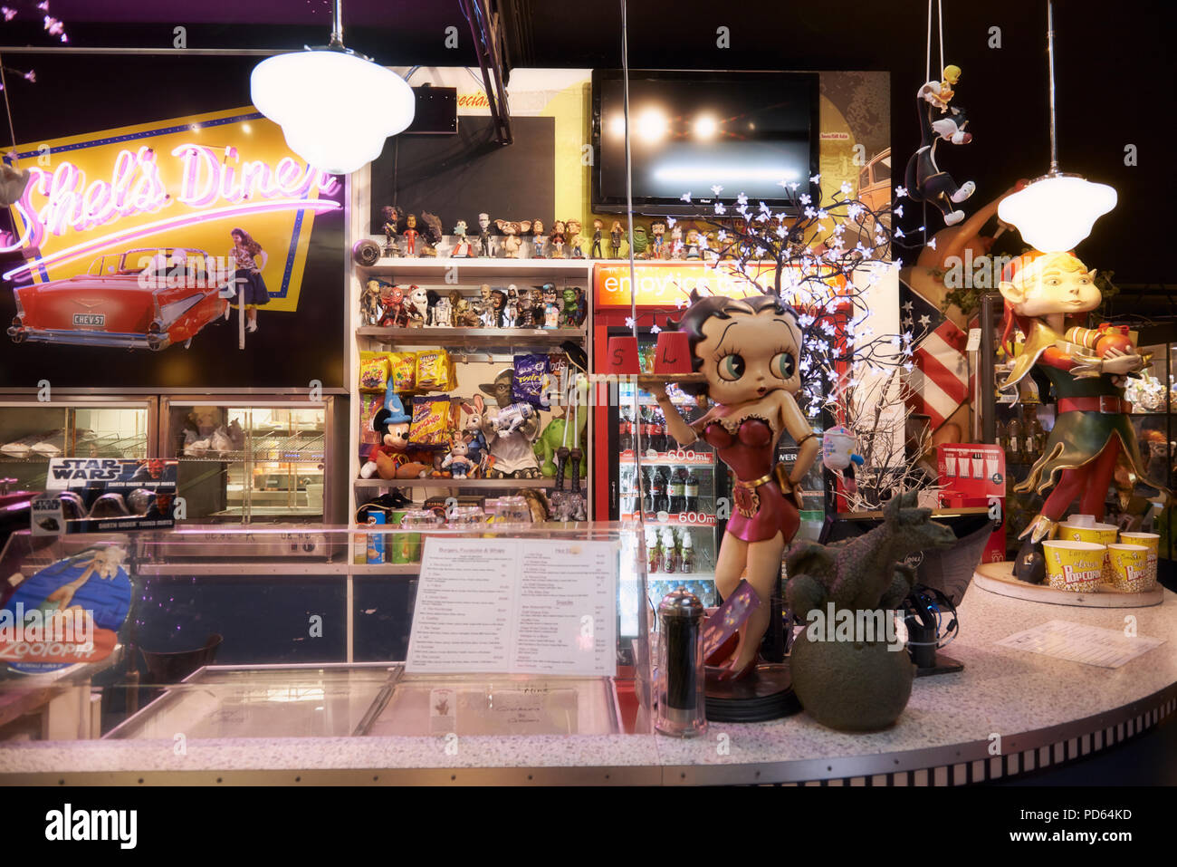 Dromana Drive in Cinema 50s diner. Foto Stock Dromana Drive in Cinema 50s diner. Foto Stock