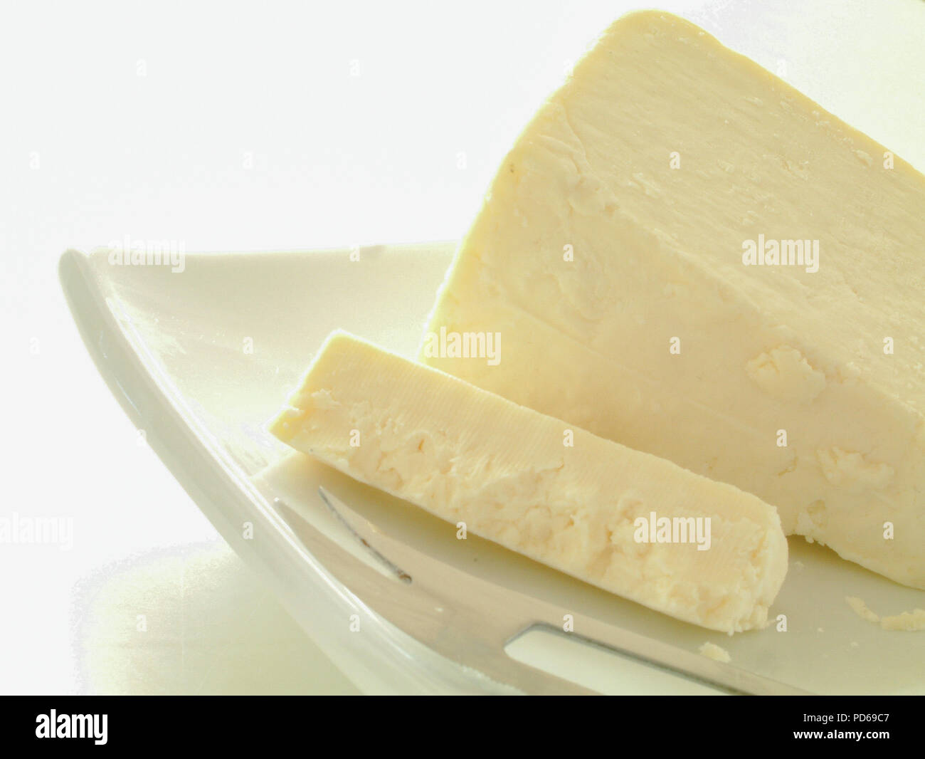 Cheshire porzione di formaggio Foto Stock
