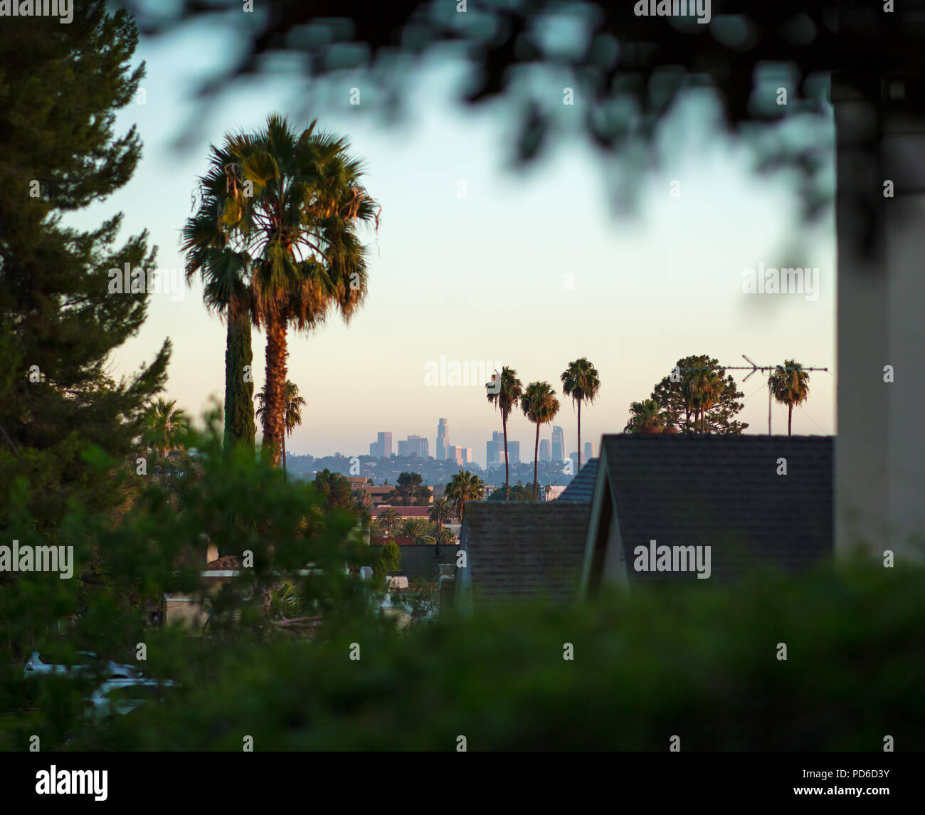 Los Angeles a distanza Foto Stock