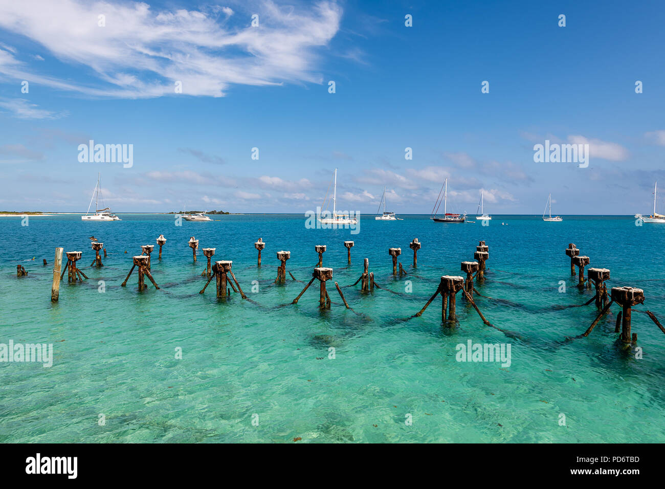 La Riva e zone idriche circostanti del Parco Nazionale di Dry Tortugas Foto Stock