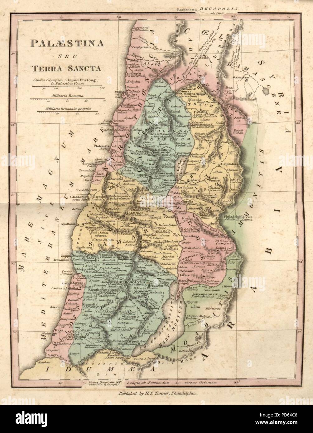 Un atlante degli antichi geografia - compreso in sedici mappe, scelto dalla maggior parte approvato opere - per chiarire gli scritti di autori antichi, sia sacro e profano. Foto Stock