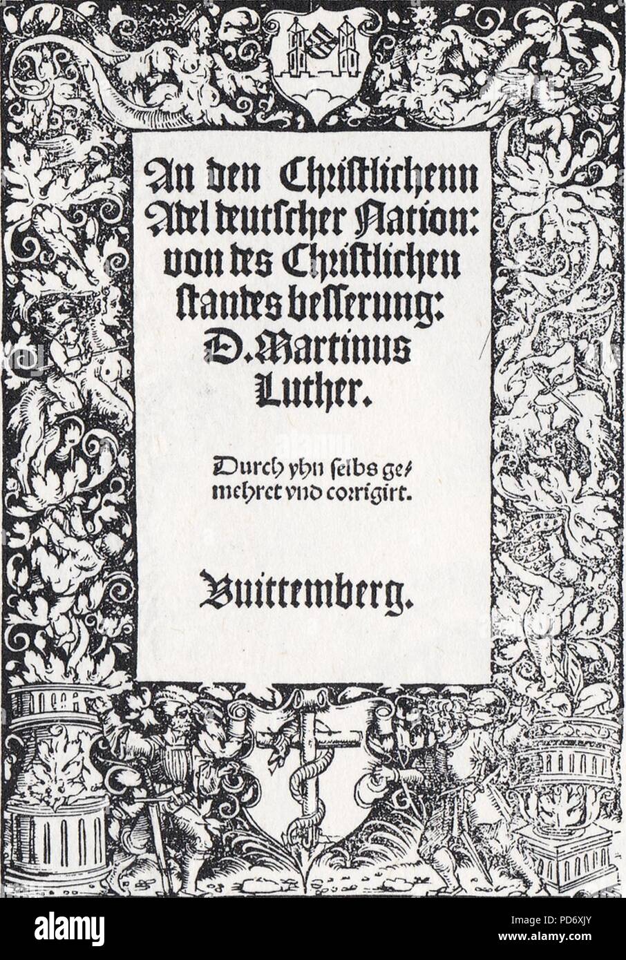 Un den Christlichenn Adel 1520. Foto Stock