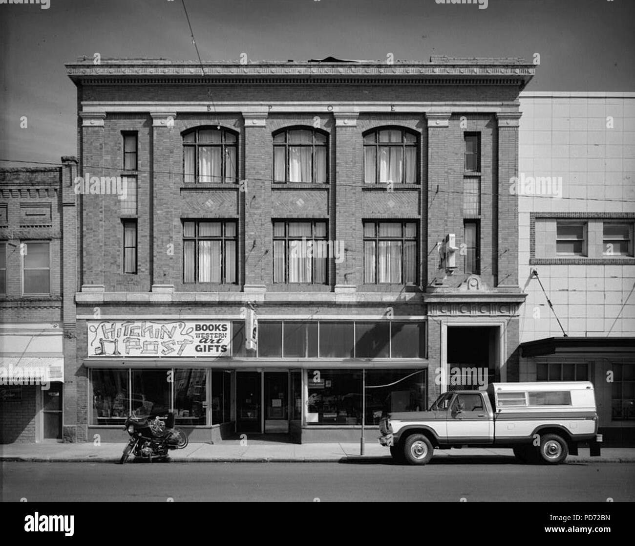 Anaconda storico quartiere benevola & ordine protettivo di elks edificio, 217 Main Street, Anaconda (Deer Lodge County, Montana). Foto Stock