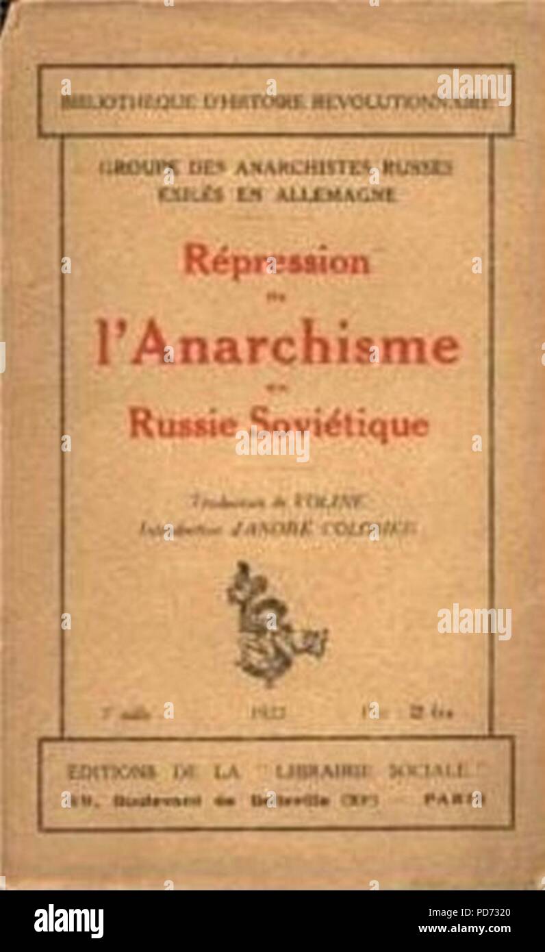 Anarchisme-en-russie-sovietique. Foto Stock