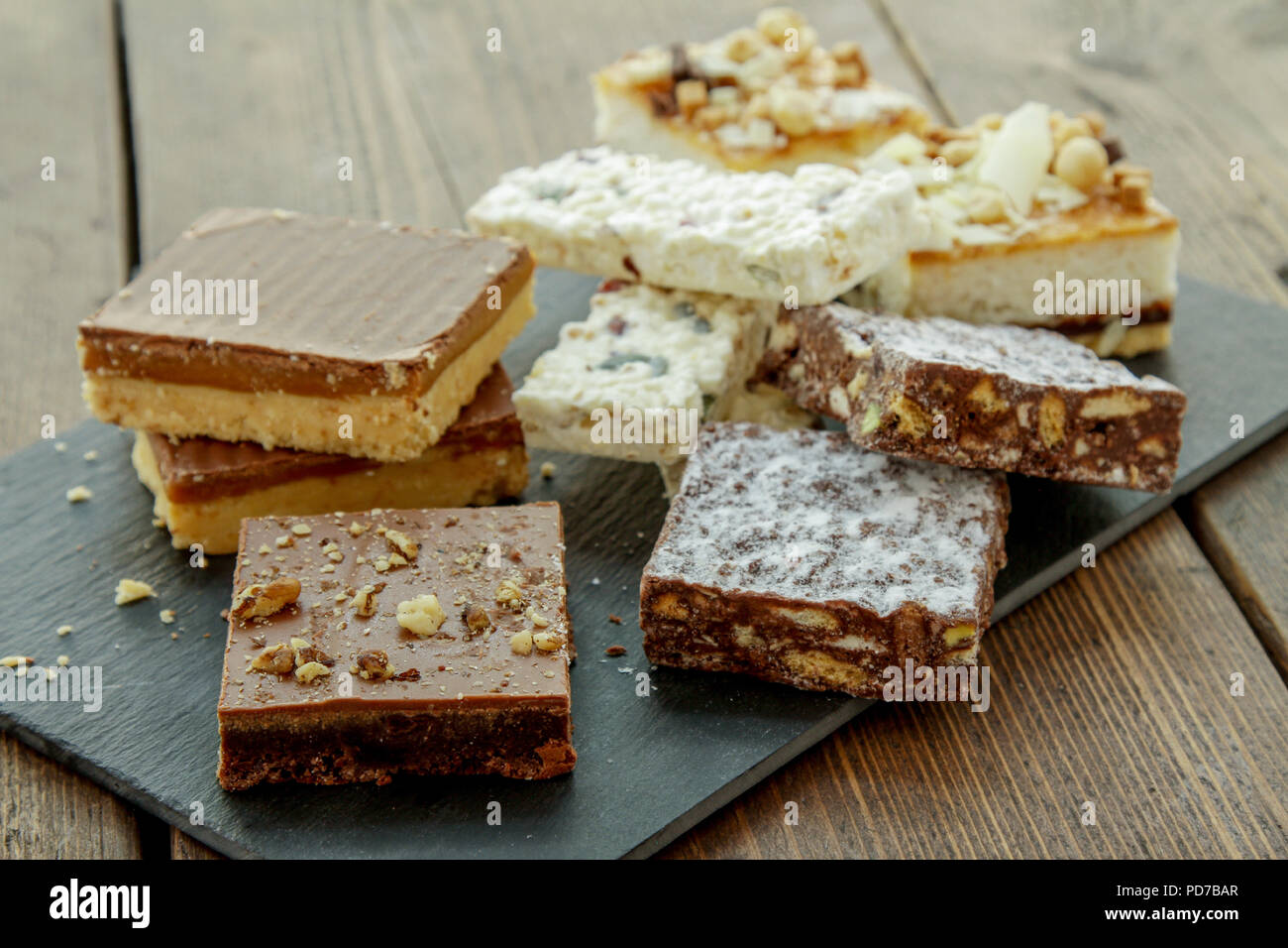 Tradizionale dessert traybake Foto Stock