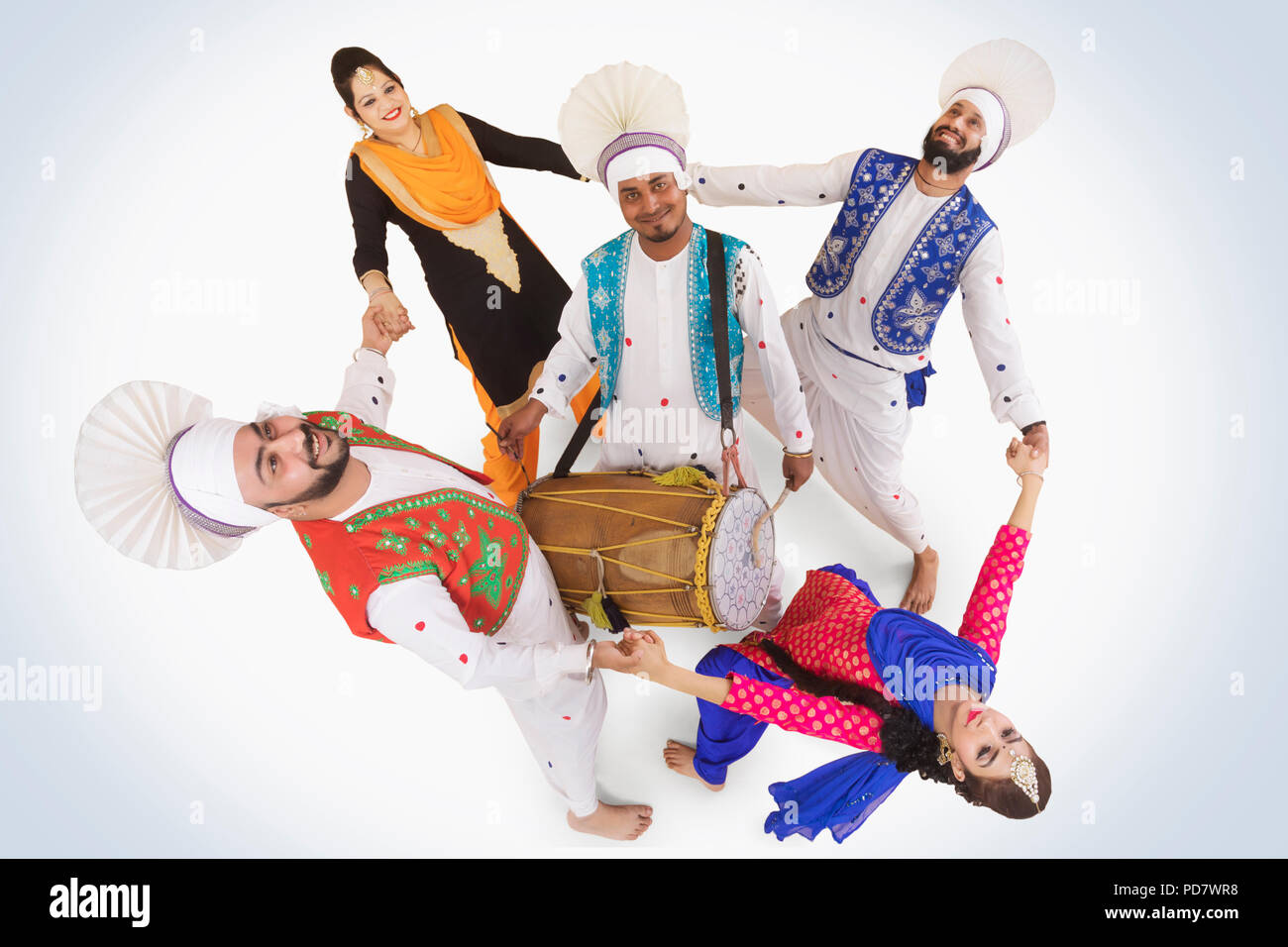 La religione sikh la gente ballare Foto Stock