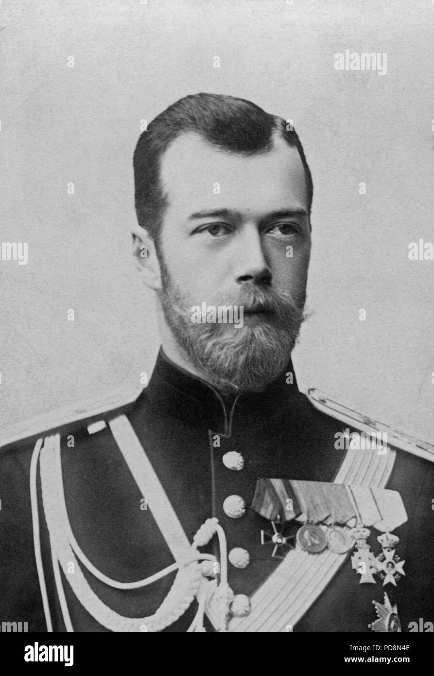 Lo Zar Nicola II di Russia. 1868-1918. L'ultimo imperatore della Russia. Foto Stock