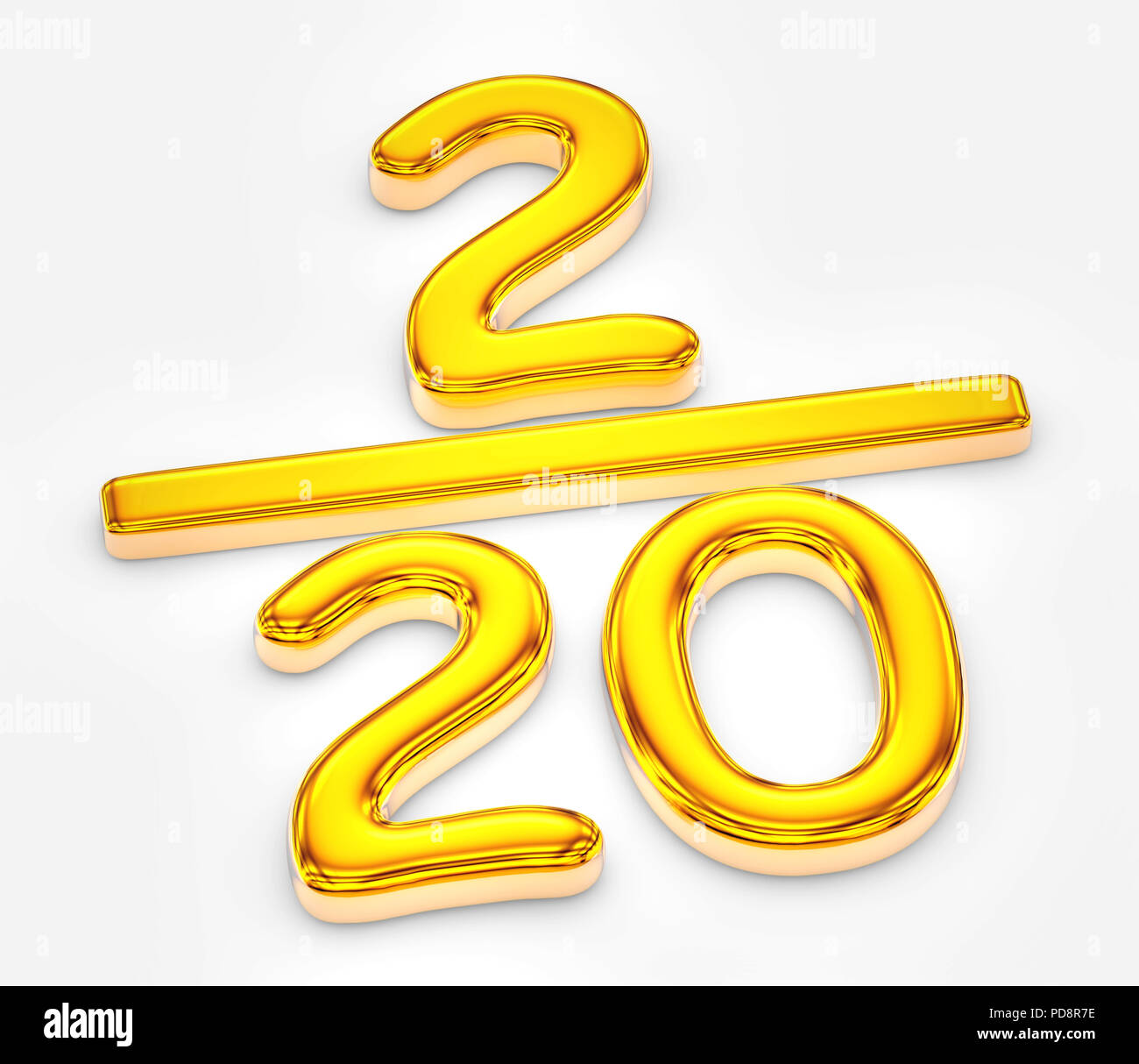 Golden punteggio di due dei venti Foto Stock