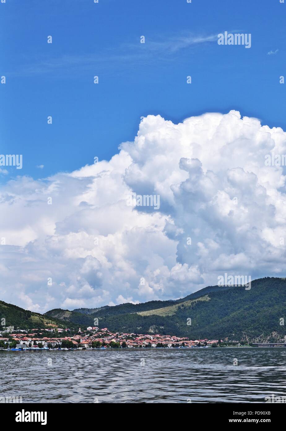 Orsova e Danubio Foto Stock