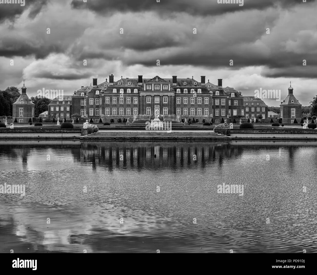 Nordkirchen Moated Palace, Germania Foto Stock