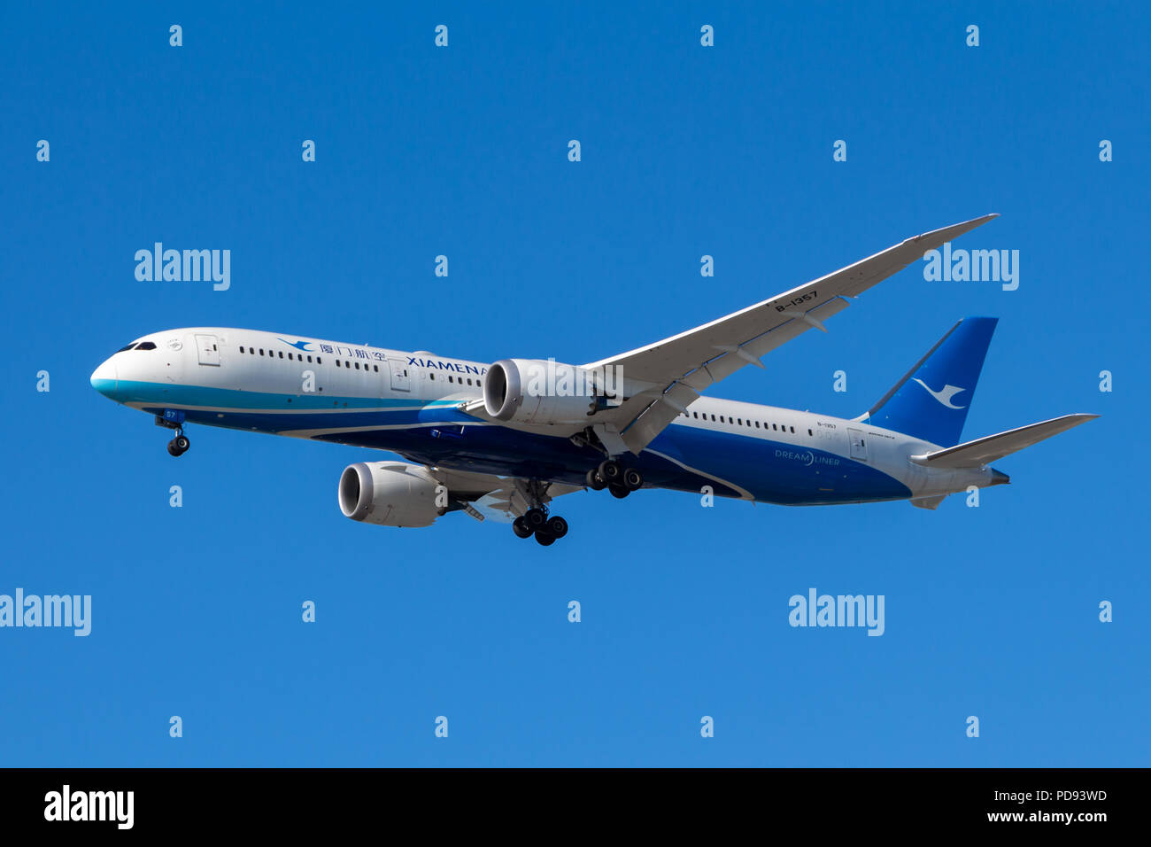 Vancouver, Canada - Circa 2018 : 787-9 Boeing Dreamliner in Xiam Foto Stock
