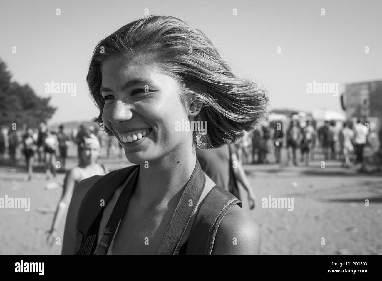Pol'e'Rock Festival - uno dei più grandi festival musicali del mondo. Quest'anno La XXIV edizione del festival per la prima volta sotto il nuovo nome di Pol'e'Rock Festival. Foto Stock