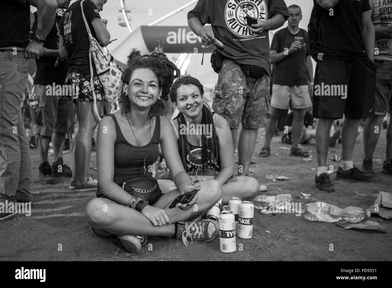 Pol'e'Rock Festival - uno dei più grandi festival musicali del mondo. Quest'anno La XXIV edizione del festival per la prima volta sotto il nuovo nome di Pol'e'Rock Festival. Foto Stock