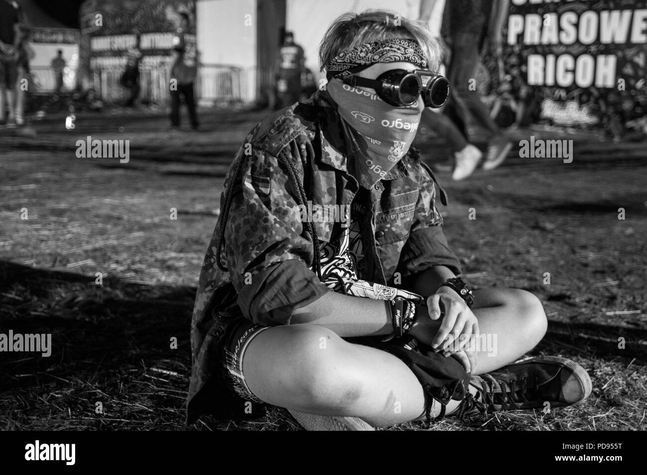 Pol'e'Rock Festival - uno dei più grandi festival musicali del mondo. Quest'anno La XXIV edizione del festival per la prima volta sotto il nuovo nome di Pol'e'Rock Festival. Foto Stock