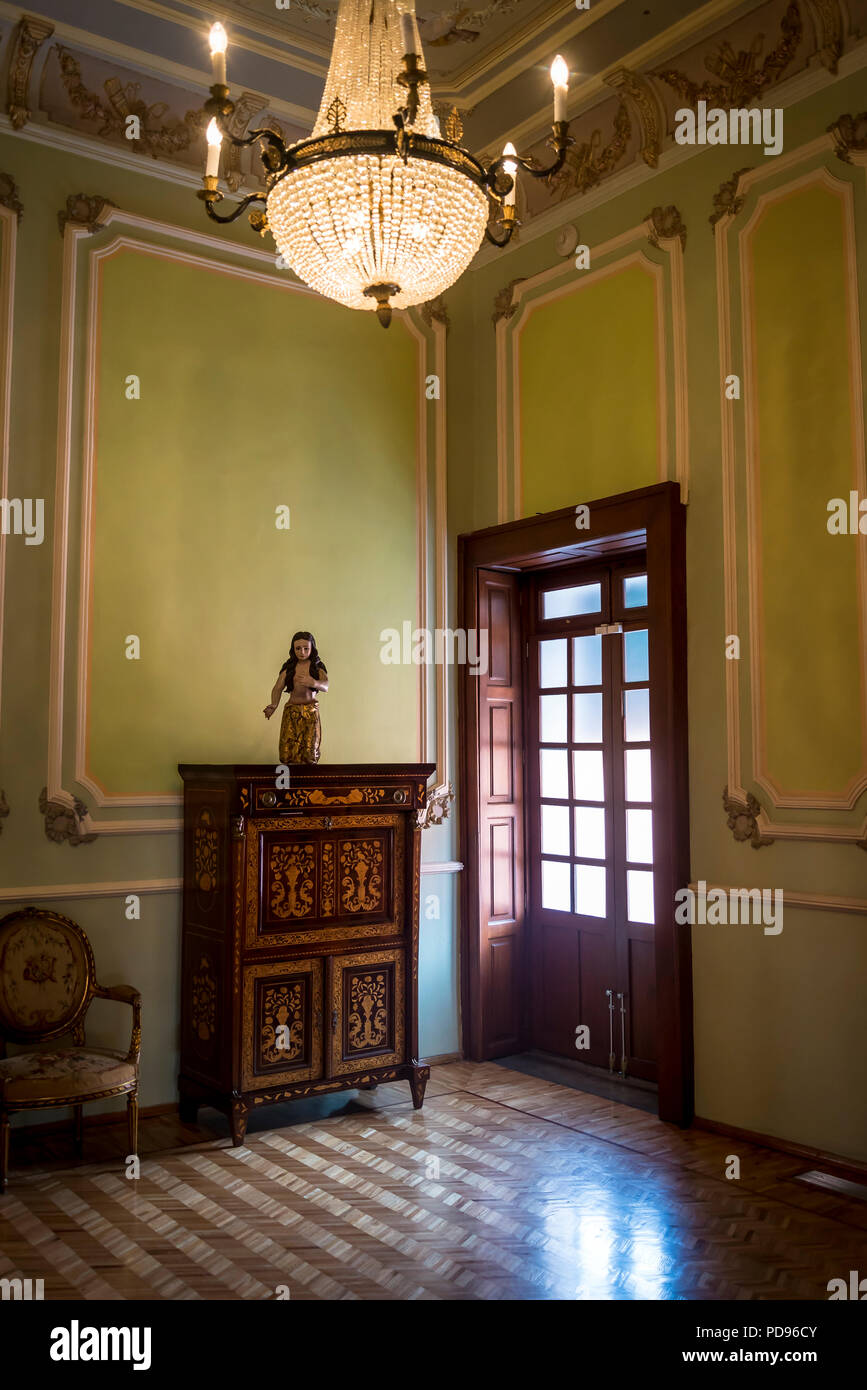 Il museo Amparo, secolo XIX interno, Puebla, città in Est-Messico centrale Foto Stock