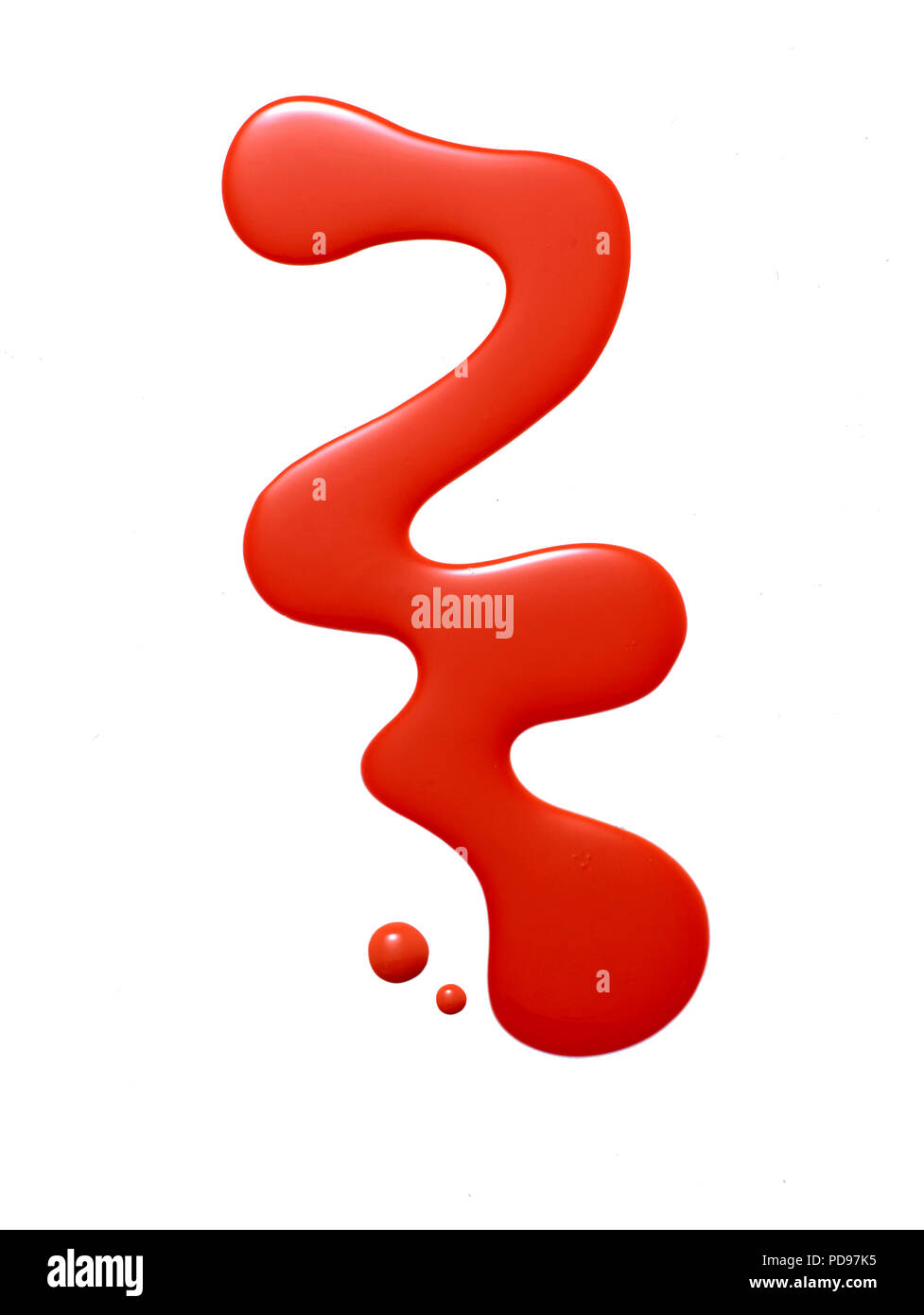 Scarabocchio di smalto per unghie Foto Stock