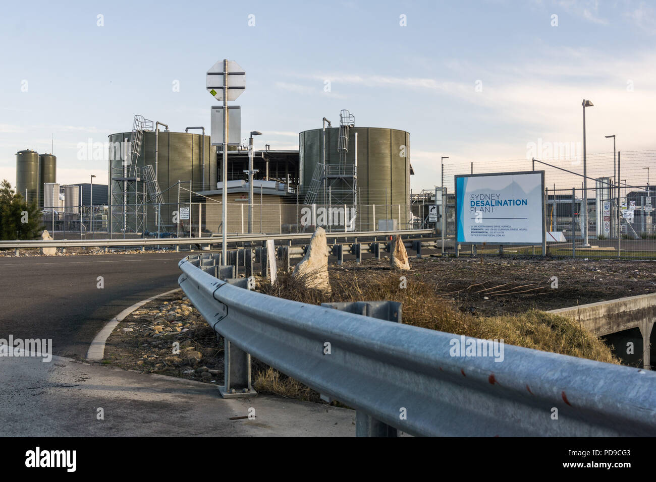L'impianto di dissalazione a Kurnell, Sydney. Foto Stock