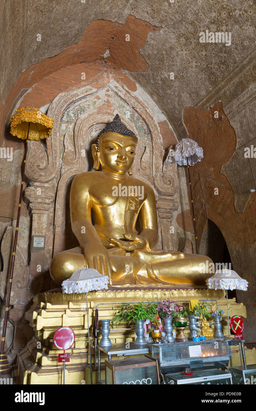 Htilominlo Pahto pagoda, Bagan, Myanmar Foto Stock