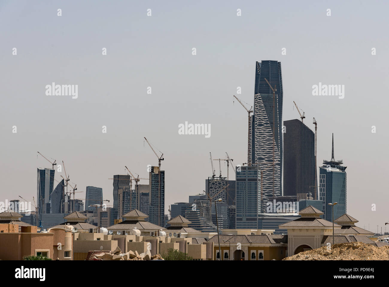 Viste KAFD da diversi posti in Riyadh. Foto Stock