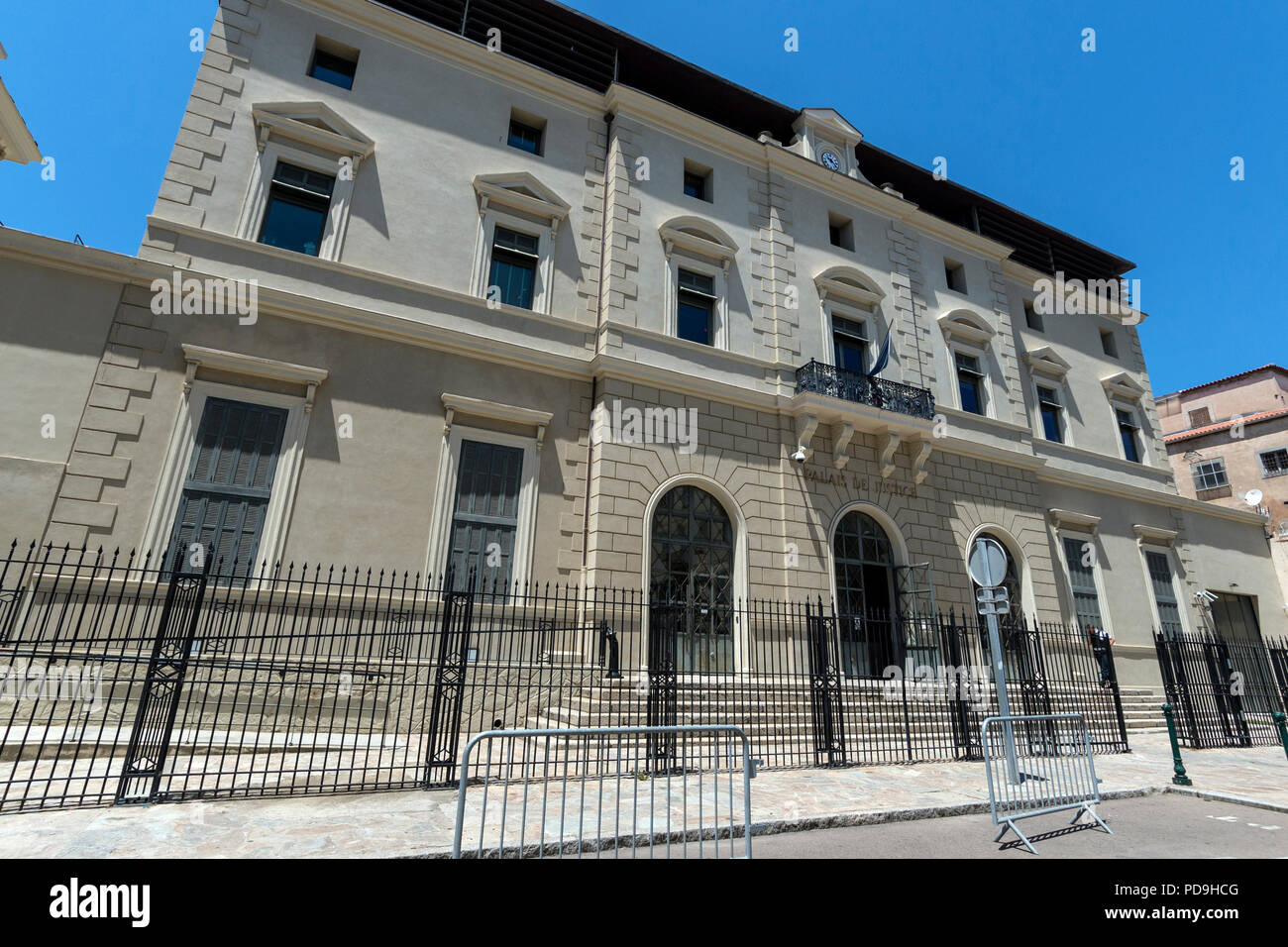 Le Palais de Justice d'Ajaccio, (Corte di giustizia) in Ajaccio Corsica, Francia Foto Stock