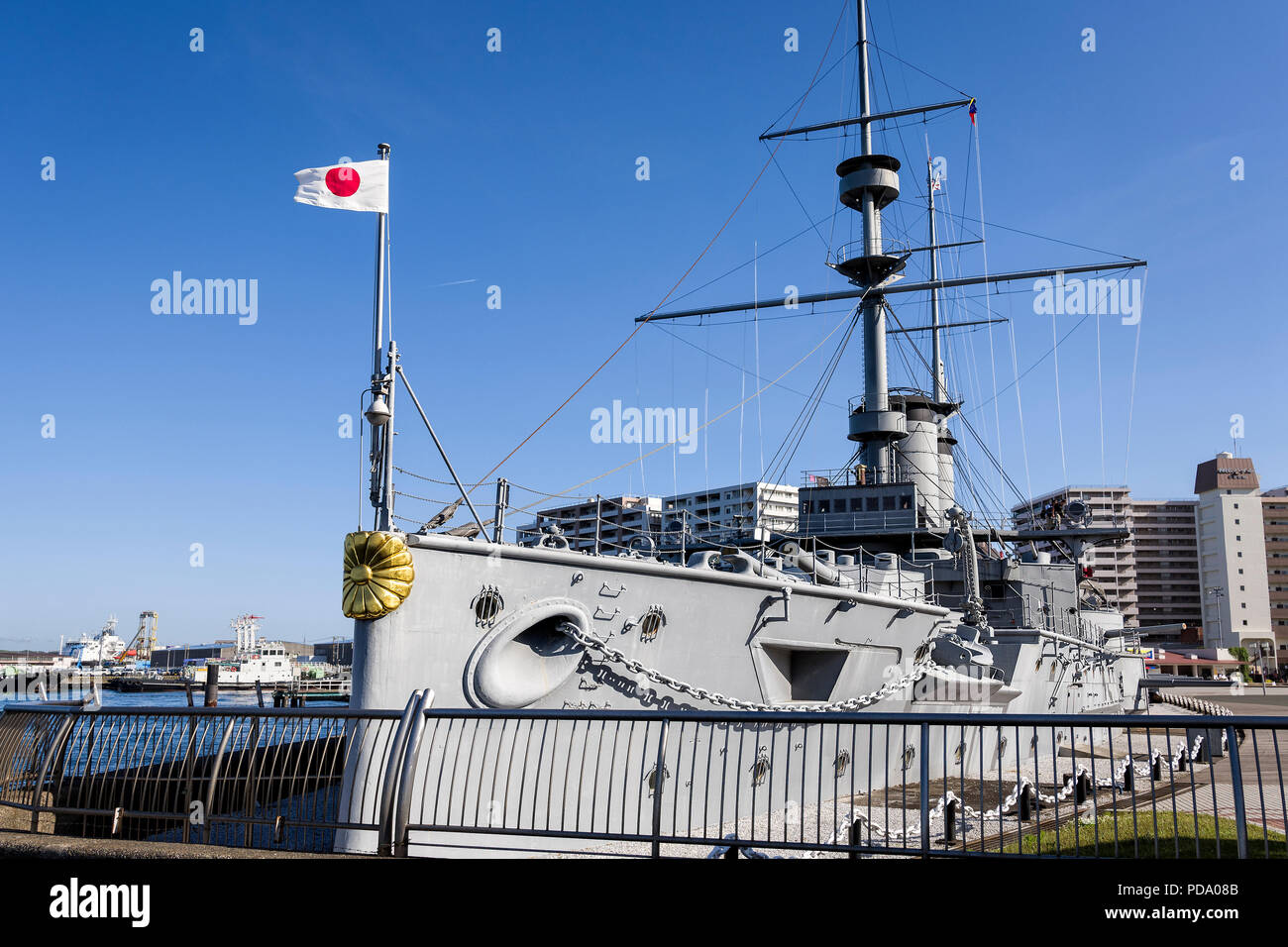 Giappone, isola di Honshu, Kanto Tokyo, e Mikasa Ammiraglio Togo chi vince la battaglia Tsuhima nel 1905. Foto Stock